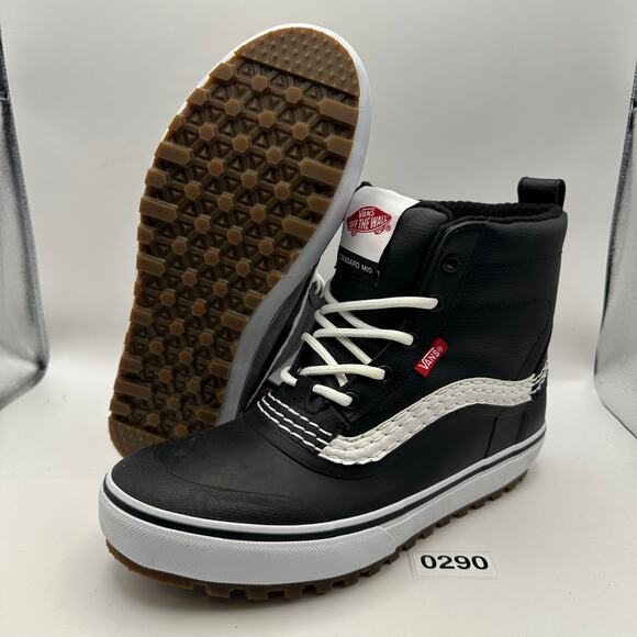 VANS Men's 8 Standard Mid Snow MTE Boot Black/White - Picture 6 of 6